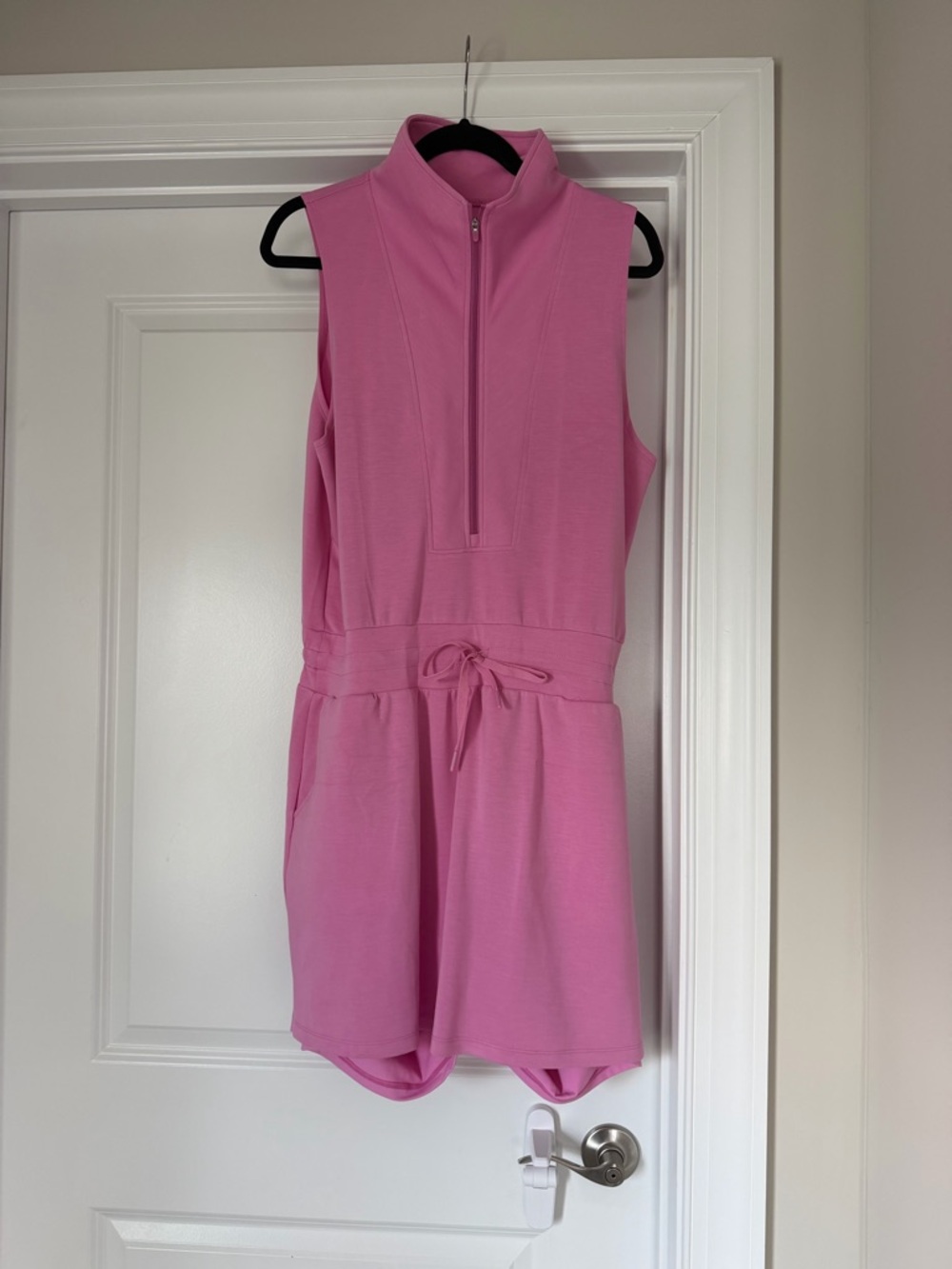 Salt Project Bubblegum Sleeveless Zip-Front Romper